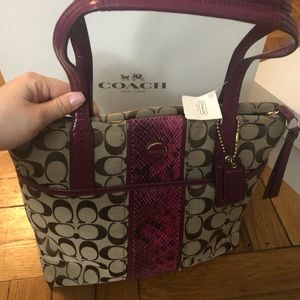 Classic Coach Handbag NWT